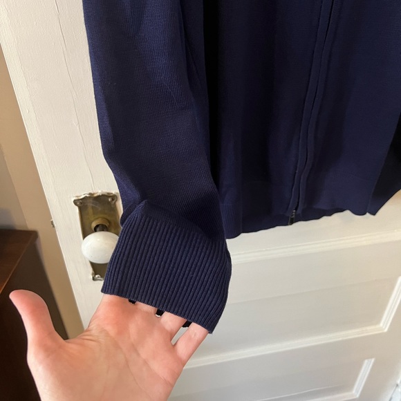 Paul Jones Zip Up Navy Jacket - Picture 4 of 6